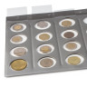 Планшет-вкладыш А4 на 20 монет, ПВХ, с перфорацией, с картонным разделителем для записей, ДПС, 2867/20