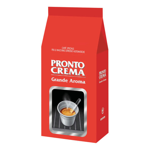 Кофе в зернах LAVAZZA "Pronto Crema", 1000 г, вакуумная упаковка, 7821