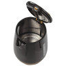 Чайник SONNEN KT-1776, 1,7 л, 2200 Вт, закрытый нагревательный элемент, пластик, черный/горчичный, 453418