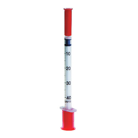 Шприц инсулиновый SFM, 1 мл, КОМПЛЕКТ 10 шт., в пакете, U-40 игла несъемная 0,33х12,7 мм - 29G, 534251