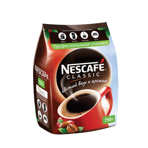Кофе растворимый NESCAFE "Classic", 750 г, мягкая упаковка, 11623339