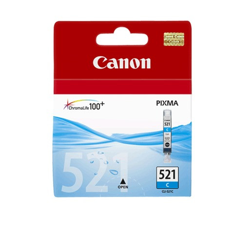 Картридж струйный CANON (CLI-521С) Pixma MP540/630/980, голубой, оригинальный, 2934B004