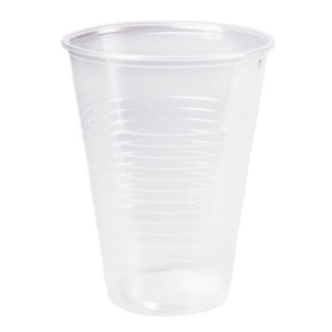 Одноразовые стаканы 200 мл, КОМПЛЕКТ 100 шт., пластиковые, прозрачные, ПП, холодное/горячее, СТИРОЛПЛАСТ