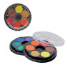 Краски акварельные KOH-I-NOOR, 12 цветов, без кисти, круглая пластиковая коробка, 017150300000