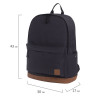 Рюкзак BRAUBERG универсальный, сити-формат, "Black Melange", с защитой от влаги, 43х30х17 см, 228841