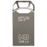 Флеш-диск 64 GB, SILICON POWER Touch T50, USB 2.0, металлический корпус, серебристый, SP64GBUF2T50V1C