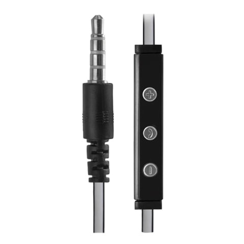 Наушники с микрофоном (гарнитура) DEFENDER Pulse 453, проводная, 1,2 м, вкладыши, для Android, черная, 63453