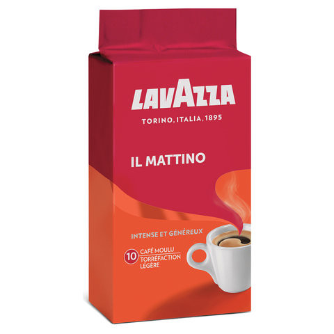 Кофе молотый LAVAZZA "Il Mattino", 250 г, вакуумная упаковка, 3201