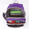 Рюкзак BRAUBERG CLASSIC, легкий каркас, премиум материал, "Butterfly", фиолетовый, 37х32х21 см, 228830