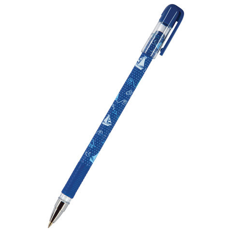 Ручка шариковая BRUNO VISCONTI "MagicWrite",СИНЯЯ, "Кораблики", узел 0,5 мм, линия письма 0,3 мм, 20-0240/22