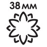 Дырокол фигурный 3D "Цветок", диаметр вырезной фигуры 38 мм, ОСТРОВ СОКРОВИЩ, 227178