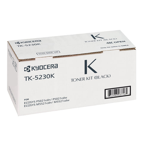 Тонер-картридж KYOCERA (TK-5230K) ECOSYS P5021cdn/cdw/M5521cdn/cdw, черный, ресурс 2600 стр., оригинальный, 1T02R90NL0