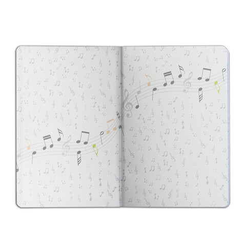 Дневник для музыкальной школы 48 л., обложка кожзам (лайт), термотиснение, BRAUBERG, красный, 105497