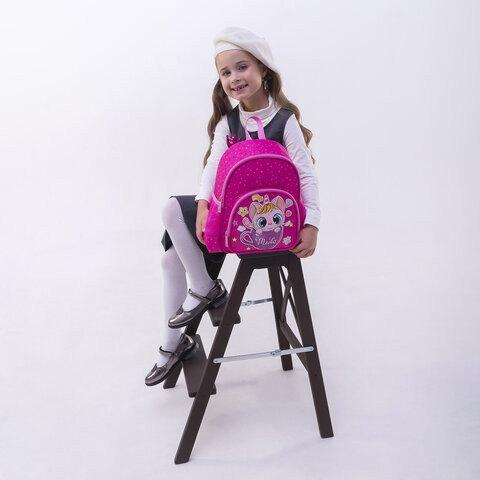 Рюкзак BRAUBERG KIDS PLAY детский, 1 отделение, 3 кармана, "Kittycorn", 29х23х12 см, 271389