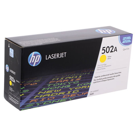 Картридж лазерный HP (Q6472A ) ColorLaserJet 3600/3600N/3600DN, желтый, оригинальный, ресурс 4000 стр.