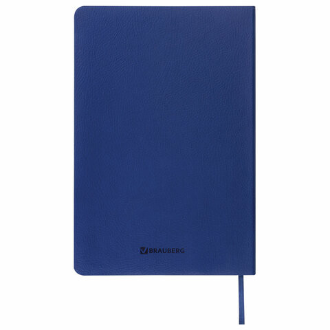 Дневник для музыкальной школы 48 л., обложка кожзам (лайт), термотиснение, BRAUBERG, синий, 105498