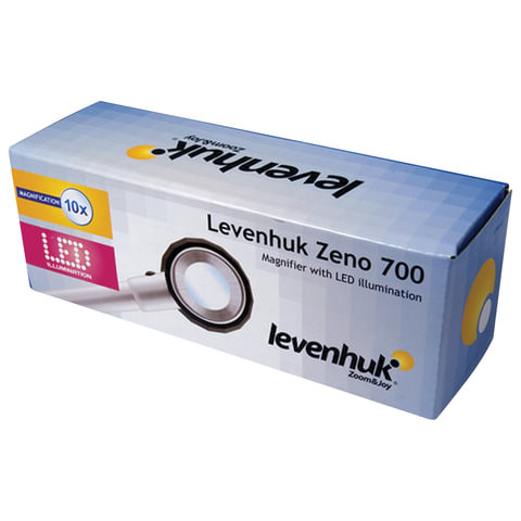 Лупа LEVENHUK Zeno 700, увеличение х10, диаметр линзы 30 мм, подсветка, металл, 38120