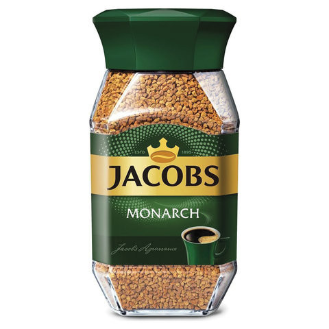 Кофе растворимый JACOBS "Monarch", сублимированный, 47,5 г, стеклянная банка, 8050262