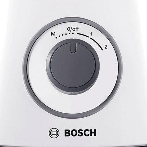Кухонный комбайн BOSCH MCM3110W, 800 Вт, 2 скорости, 3 насадки, белый