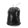 Мешки для мусора 120 л, завязки, черные в рулоне 10 шт., ПНД, 13 мкм, 67х80 см (±5%), эконом, ЛЮБАША, 605334