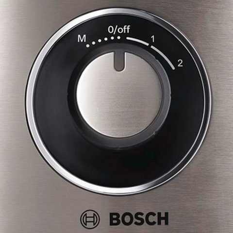 Кухонный комбайн BOSCH MCM3401M, 800 Вт, 2 скорости, 6 насадок, черный