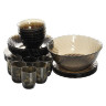 Набор посуды столовый, 44 предметов, дымчатое стекло, "Ocean Eclipse", LUMINARC, L5110