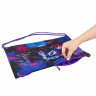 Мешок для обуви BRAUBERG PREMIUM, карман, подкладка, светоотражайка, 43х33 см, "Neon cat", 271621