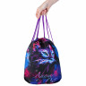 Мешок для обуви BRAUBERG PREMIUM, карман, подкладка, светоотражайка, 43х33 см, "Neon cat", 271621