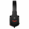 Наушники с микрофоном (гарнитура) DEFENDER Warhead G-320, проводные, 1,8 м, с оголовьем, черные с красным, 64033