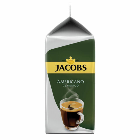 Кофе в капсулах JACOBS "Americano" для кофемашин Nespresso, 16 шт. х 9 г, 4000857