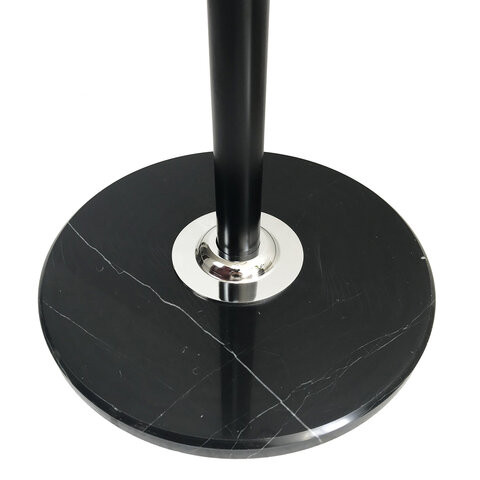 Вешалка-стойка BRABIX "CR-8243" на мраморном диске, металл, 6+3 крючка, цвет черный, 606438