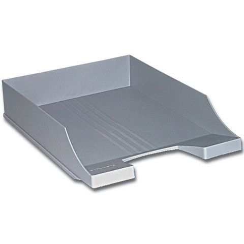 Лоток горизонтальный для бумаг BRAUBERG-CONTRACT, А4 (340х254х66,5 мм), серый, 230880