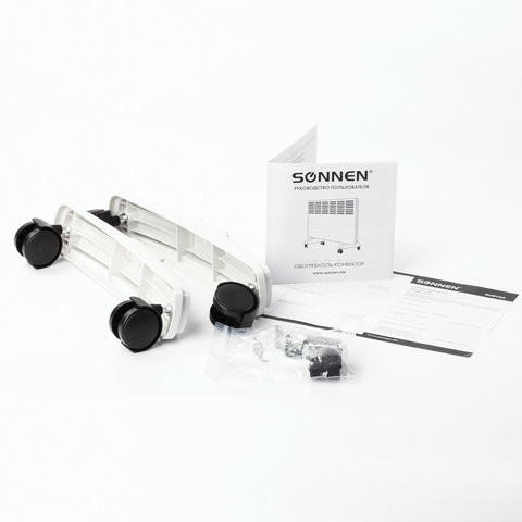 Обогреватель-конвектор SONNEN X-2000, 2000 Вт, напольная/настенная установка, белый, 453496