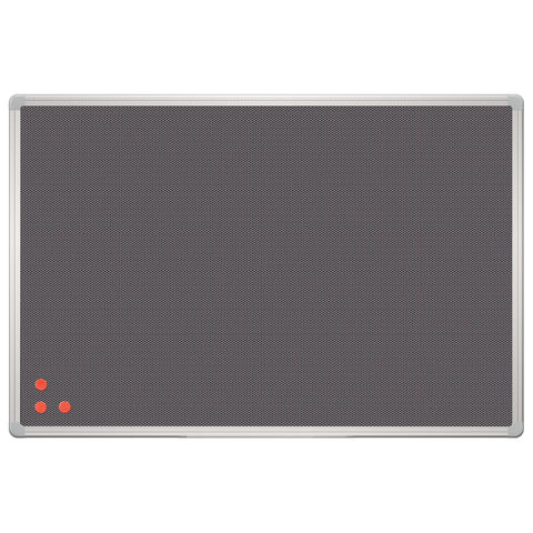 Доска для информации фетровая с металлической сеткой, "Pin mag", 45x60 см, OFFICE, "2х3" (Польша), TPA456