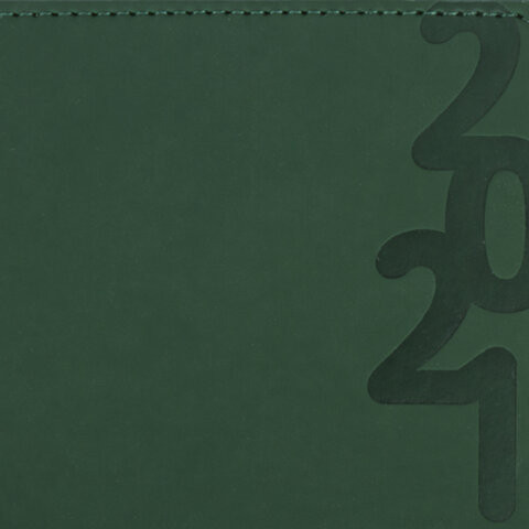 Ежедневник датированный 2021 А5 (138х213 мм) BRAUBERG "Up", кожзам, софт-тач, держатель для ручки, зеленый, 111465