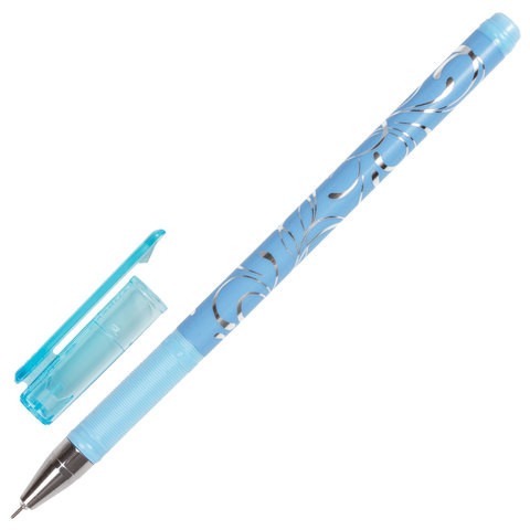 Ручка гелевая BRAUBERG "Elegant", ЧЕРНАЯ, корпус ассорти, игольчатый узел 0,5 мм, линия письма 0,38 мм, 141550