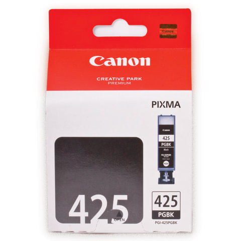 Картридж струйный CANON (PGI-425BK) Pixma MG5140/MG5240/MG6140/MG8140, черный, оригинальный, 344 стр, 4532В001
