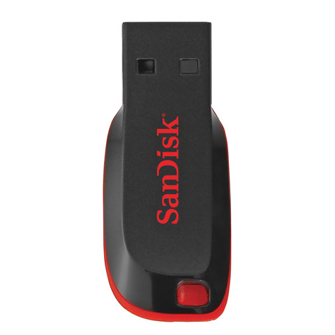 Флеш-диск 16 GB, SANDISK Cruzer Blade, USB 2.0, черный, SDCZ50-016G-B35