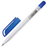 Ручка шариковая масляная BRAUBERG "Olive Pen", СИНЯЯ, корпус прозрачный, 0,7 мм, линия 0,5 мм, 141476