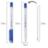 Ручка шариковая масляная BRAUBERG "Olive Pen", СИНЯЯ, корпус прозрачный, 0,7 мм, линия 0,5 мм, 141476