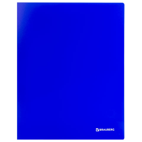 Папка 40 вкладышей BRAUBERG "Neon", 25 мм, неоновая, синяя, 700 мкм, 227455