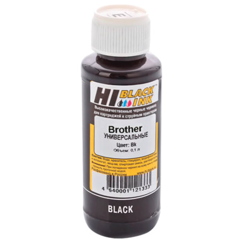 Чернила HI-BLACK для BROTHER универсальные, черные, 0,1 л, водные, 1507010392U