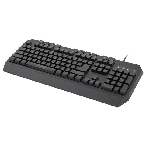 Клавиатура проводная игровая SONNEN KB-7700, USB, 104 клавиши + 10 программируемых клавиш, RGB, черная, 513512