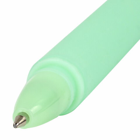 Ручка фигурная шариковая ЮНЛАНДИЯ "Смайлик", силиконовый корпус, ассорти, СИНЯЯ, пишущий узел 0,7 мм, 143793