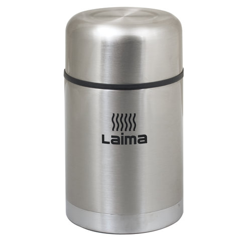 Термос ЛАЙМА универсальный с широким горлом, 0,8 л, нержавеющая сталь, 601408
