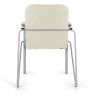 Кресло для приемных и переговорных BRABIX "Samba CF-104", серый, бук (D-1), к/з бежевый, собрано, 532760