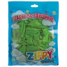 Шары воздушные ZIPPY (ЗИППИ) 10" (25 см), комплект 50 шт., зеленые, в пакете, 104176