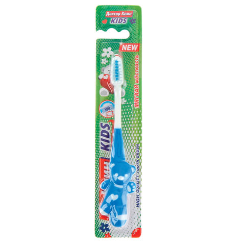 Зубная щетка детская DR.CLEAN "Kids" (Доктор Клин, Кидс), для 2-4 лет, мягкая, YGIR-478