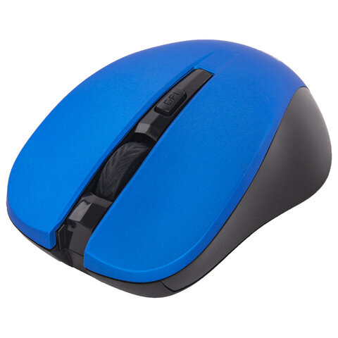 Мышь беспроводная с бесшумным кликом SONNEN V18, USB, 800/1200/1600 dpi, 4 кнопки, синяя, 513515
