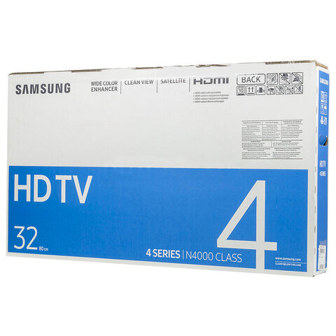 Телевизор SAMSUNG UE32N4010AUXRU, 32" (81 см), 1366x768, HD, 16:9, белый